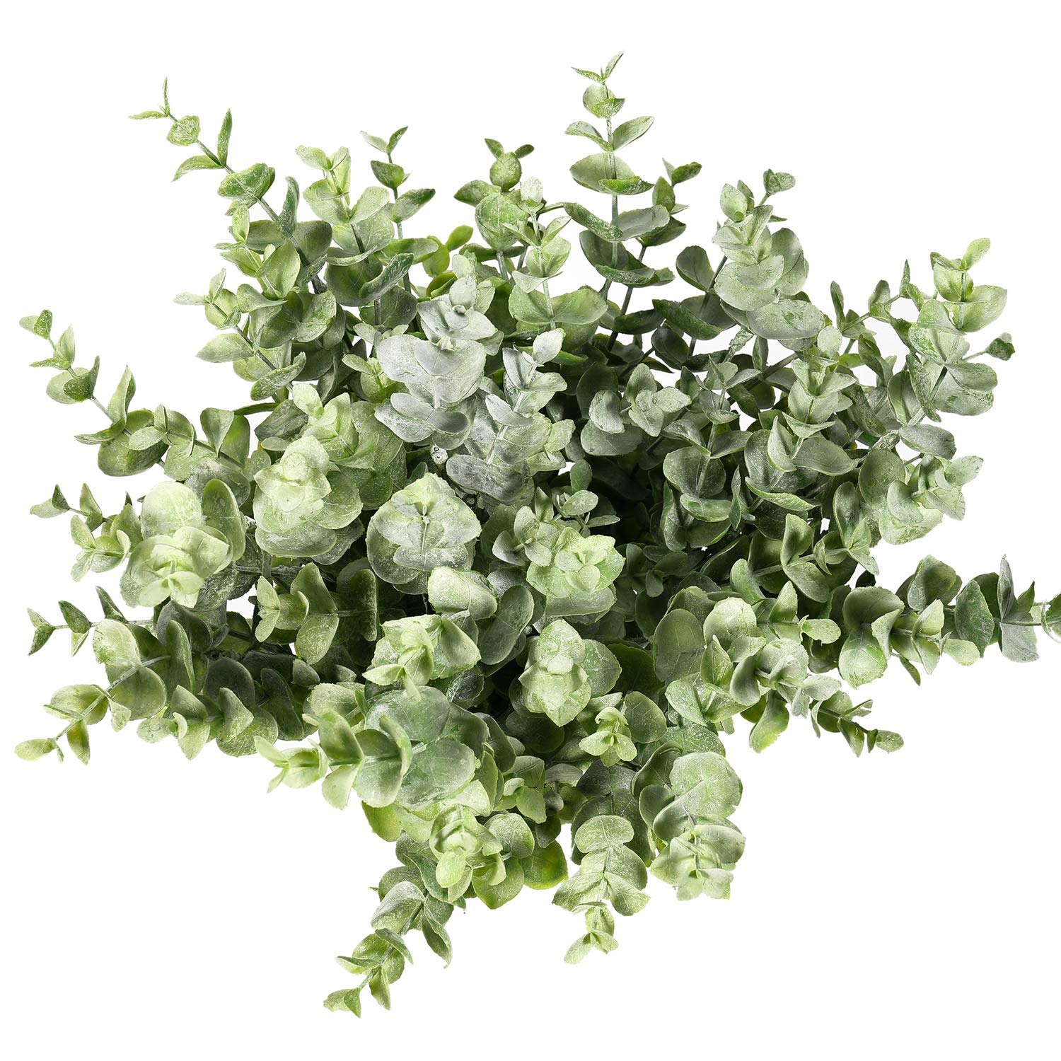 4Pcs Artificial Eucalyptus Plant Fake Silver Dollar Eucalyptus Branches Greenery Wedding Jungle Theme Party Home Decor (Green)