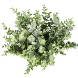 4Pcs Artificial Eucalyptus Plant Fake Silver Dollar Eucalyptus Branches Greenery Wedding Jungle Theme Party Home Decor (Green)
