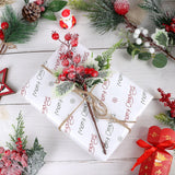 Artificial Christmas Picks 20 Pack Assorted Holly Berry Stems Frosted Pine Cones Faux Red Berries White Floral Picks Sprays For Xmas Tree Vase Crafts Garland Christmas Wreath Decoration