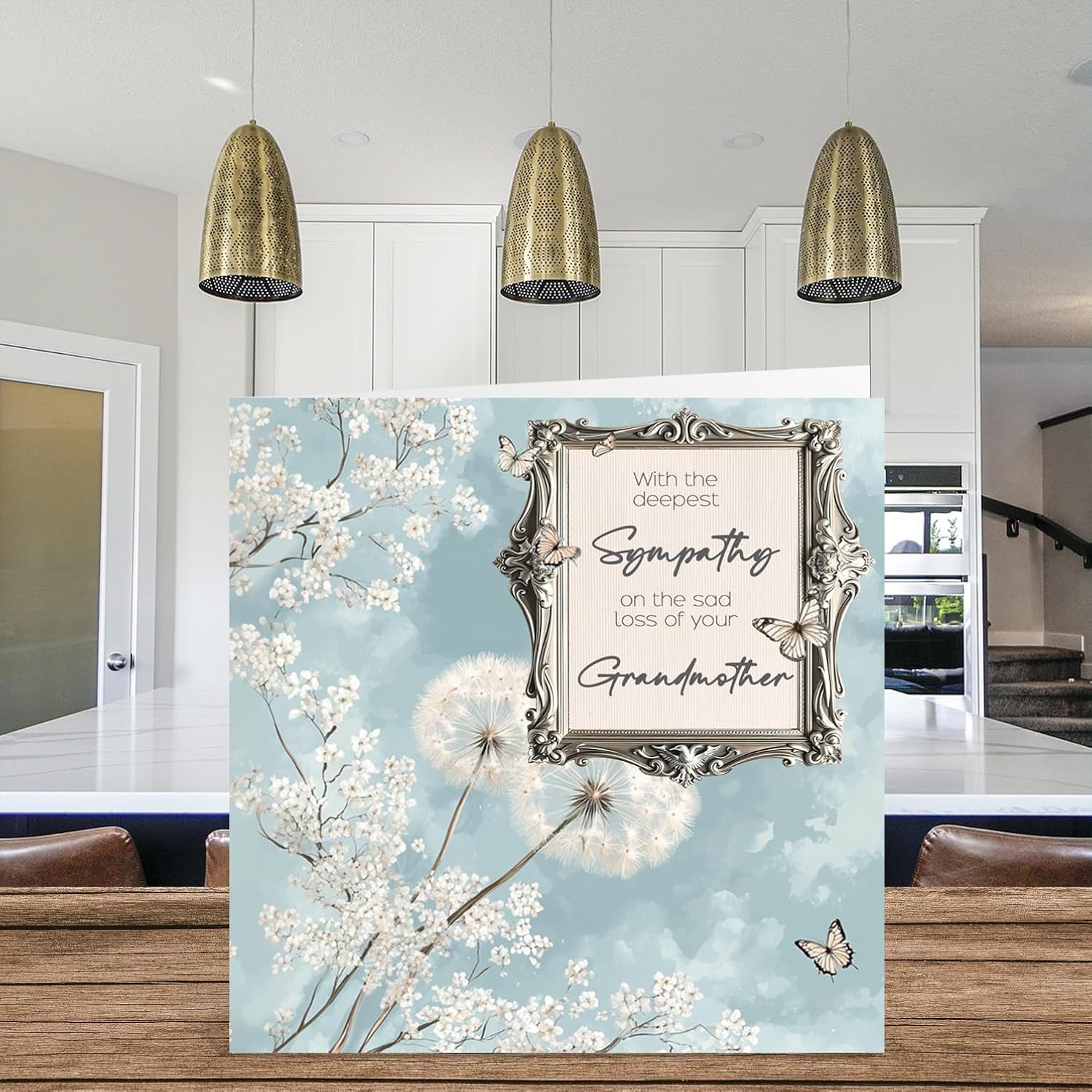 Sympathy Cards - Deepest Sympathy Sad Loss Of Your Grandmother Card - Sorry Mourning Bereavement Cards For Adults, 145Mm Condolences Thinking Of You Card