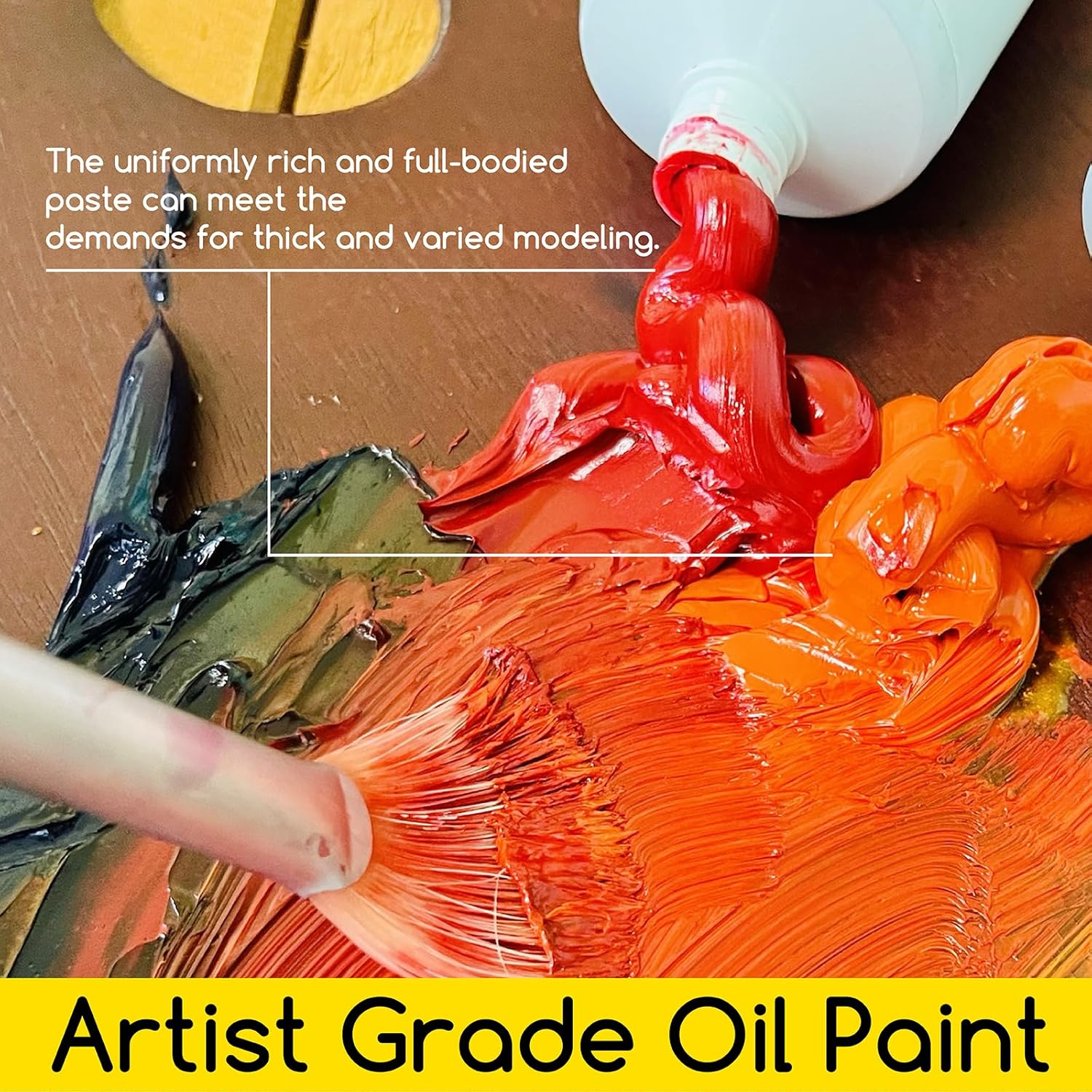 Artist Oil Paint Set - 36 Colors X 60Ml/2Oz Tubes - Art Supplies For Canvas Painting