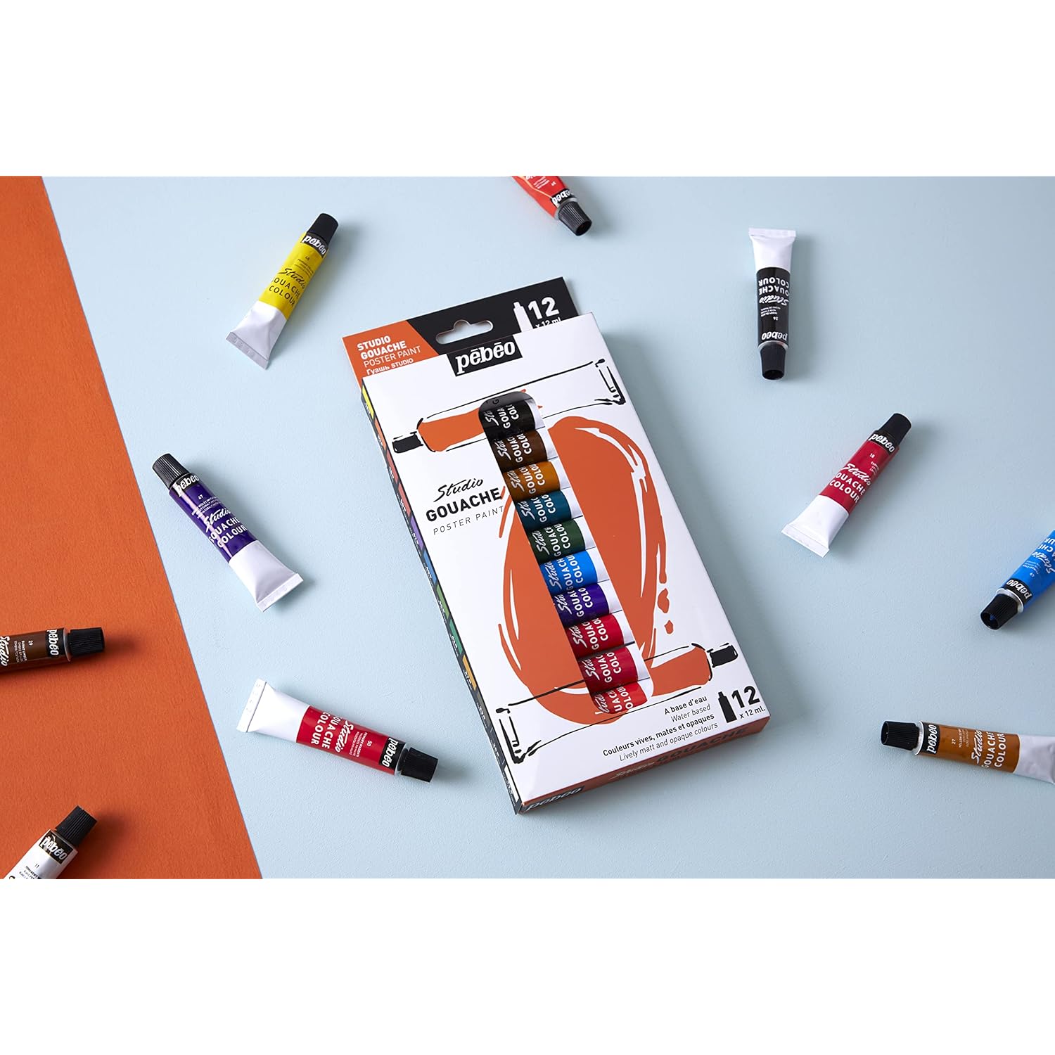PEBEO Gouache, Assorted, 12x12ml