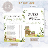 Storybook Guess Who Mommy Or Daddy Game, Baby Shower Game, Pack Of 30 Game Cards, Gender Neutral Boy Or Girl, Fun Baby Game And Activity - Fa59