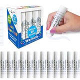 Kwik Stix Solid Tempera Paint Sticks - 12 Pack of White - Same Color Washable, Quick Dry (90 Seconds), ASTM Certified, Non-Toxic, Allergen-Free Kids & Toddler Art Supplies for Home, School & Crafts