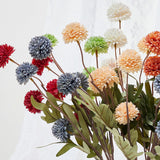 6Pc Fake Mums Flowers Artificial Chrysantnemum Flower Stem Mini Pompon Fake Flower For Diy Bouquet Home Decor (Assorted)