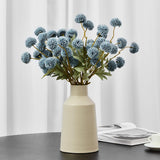Faux Kiku Flower Grey – 10-Stem Pack Faux Chrysanthemum Flowers – Artificial Flower Ball For Floral Arrangements, Table Centerpieces, Flower Bouquet – Realistic Faux Flowers For Vase, Wedding, Party