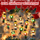 Christmas Decorations Indoor 10Ft 30 Led Nutcracker String Lights Cute Fairy Lights Indoor Outdoor For New Year Party, F
