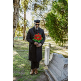 Artificial Cemetery Flowers,2 Sets Artificial Rose Flowers With Vase,Memorial Flowers Bouquet For Cemetery,Outdoor Grave Headstones Decoration(Red)