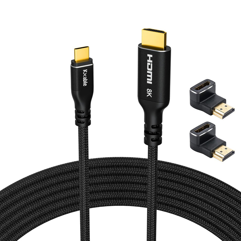 Usb C To Hdmi 2.1 Cable 25 Feet, Usb 3.1 Type C To 8K Hdmi Cable, (8K@60Hz,4K@