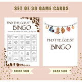 Baby Shower Games - Find The Guest Bingo Game For 30 Guests With Game Cards, Gender Reveal Game, Cowboy Baby Shower Supplies (23)
