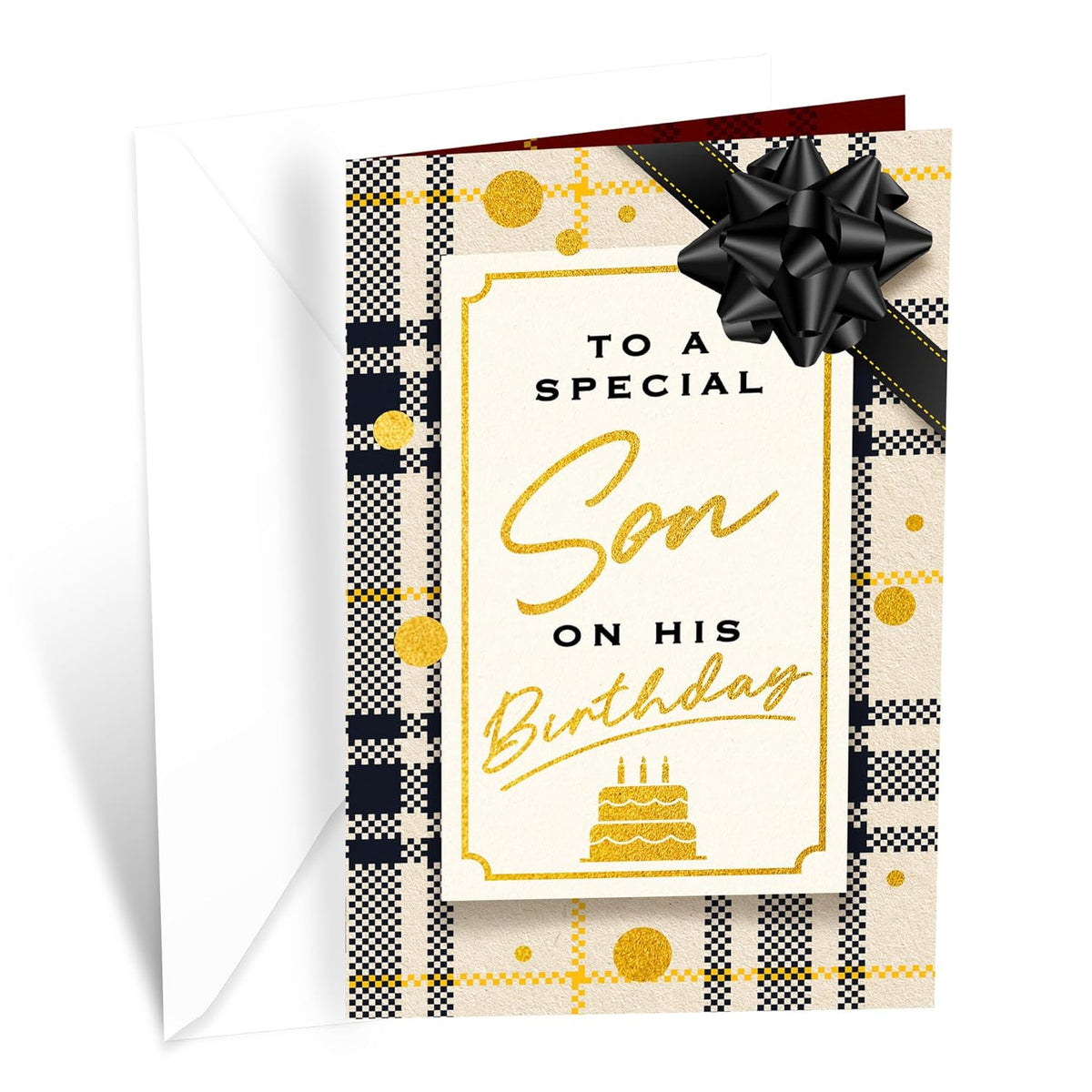 Birthday Card For Son, Made In America, Packaged In Protective Mailer. Eco-Friendly, Thick Card Stock With Premium Envelope 5In X 7.75In