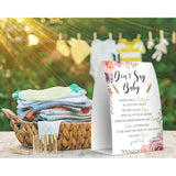 Don'T Say Baby Set - One 5X7 Sign And 50 Mini Clothespins, Baby Shower Games, Baby Shower Decoration, Gender Neutral Baby Shower - Msjb015
