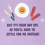 Hallmark Mother's Day Card from Kids (Breakfast Menu Door Hanger)