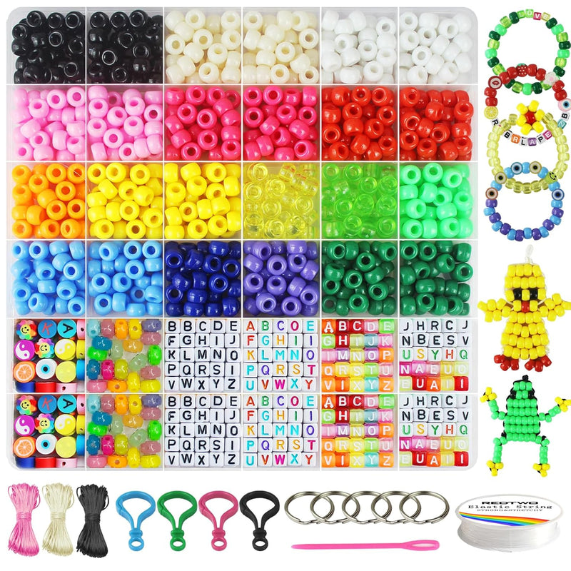 Friendship Bracelet Making Kit For Girls, Kandi Pony Beads For Jewelry Making,