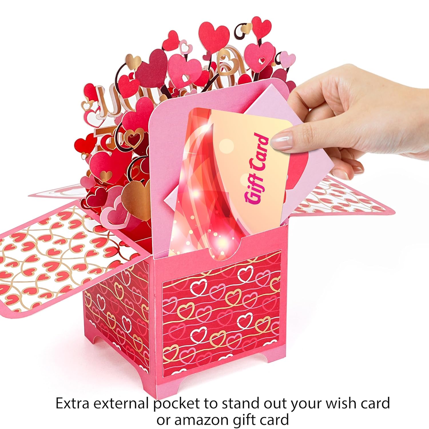 Valentine’S Day Pop Up Card For Wife Or Husband, Romantic 3D Love Tree Card, Valentine & Anniversary Greeting Card With Envelope And Note Card
