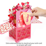 Valentine’S Day Pop Up Card For Wife Or Husband, Romantic 3D Love Tree Card, Valentine & Anniversary Greeting Card With Envelope And Note Card