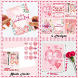 Galentine'S Day Greeting Cards 12 Pack Glitter Valentines Day Cards For Her Girls Friend Women Galentines Day Party Supplies With Envelopes Stickers