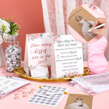 9 Sets Wedding Bridal Shower Games For 50 Guests - Put A Ring, Would She Rather, Guess The Dress, How Many, Guess Sex, Pin The Ring, Wishes