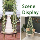 2 Pcs Wildflower Garland Spring Flowers Garland 12 Ft White Artificial Daisy Flowers And Leaves Faux Floral Vine For Mantle Baby Shower Wedding Arch Porch Staircase Summer Decor