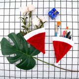 15Pcs Mini Santa Hats Tiny Christmas Hats Table Decoration For Cup Bottles Covers, Silverware Holders, Candy Socks (5.5 X 4.3 Inches)