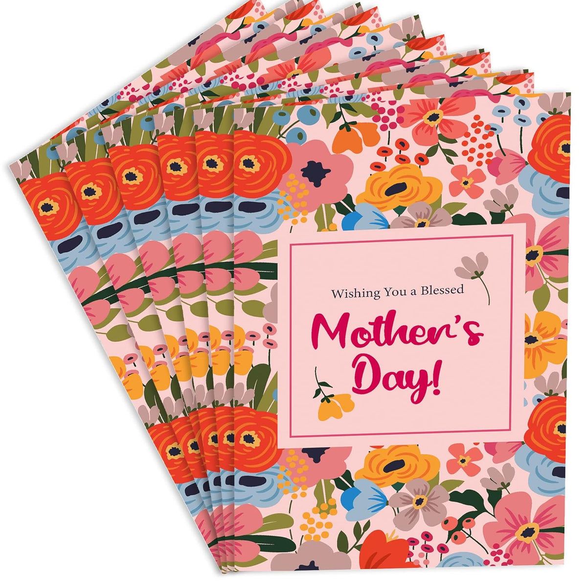 6 Pack Christian Mother'S Day Card (Religious), Made In America, Eco-Friendly, Thick Card Stock With Premium Envelope 5In X 7.75In, Packaged In Protective Mailer…