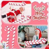 30 Pcs Inflatable Candy Canes For Christmas 35.4" Jumbo Candy Canes Balloons Xmas Tree Hanging Decor For Christmas Indoo