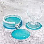 Resin Coaster Molds Set - 10 Pc Silicone Molds Kit, Storage Box For Resin Casting, Square & Round Coaster Epoxy Resin Molds