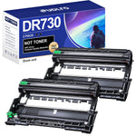 DR730 Drum Unit, 2-Pack for MFC-L2750DW/HL-L2370DW Printers