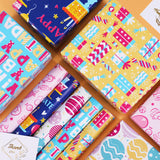 Birthday Wrapping Paper Set – 5 Rolls (17" X 120" Each) - Colourful Happy Birthday Designs For Kids