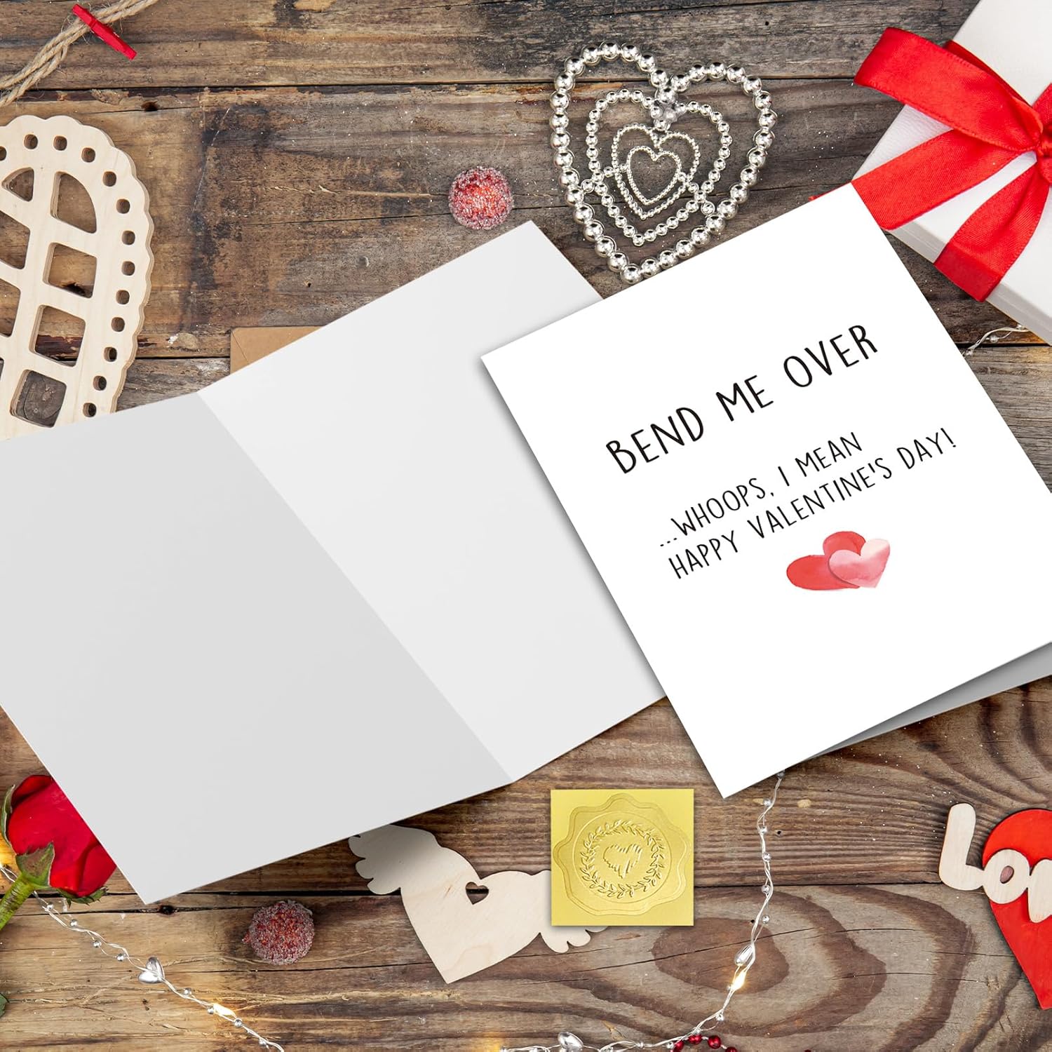 Witty Valentines Day Card For Him, Hilarious Husband Valentine’S Day Card Gift Idea, Bend Me Over Funny Valentines Day Card For Boyfriend Men