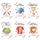 48 Pcs Baseball Valentines Gifts For Kids, Baseball Valentines Day Cards With Envelope For Class Exchange, School Valentine Day Greeting Card Bulk For Sports Party Prizes Favor Supplies