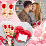 24 Pcs Valentine'S Day Bouquet Flowers With Bear Artificial Rose Bouquet Heart Single Bear Flower With Plush Bears For Exchange Valentine'S Gifts Woman(Brown)