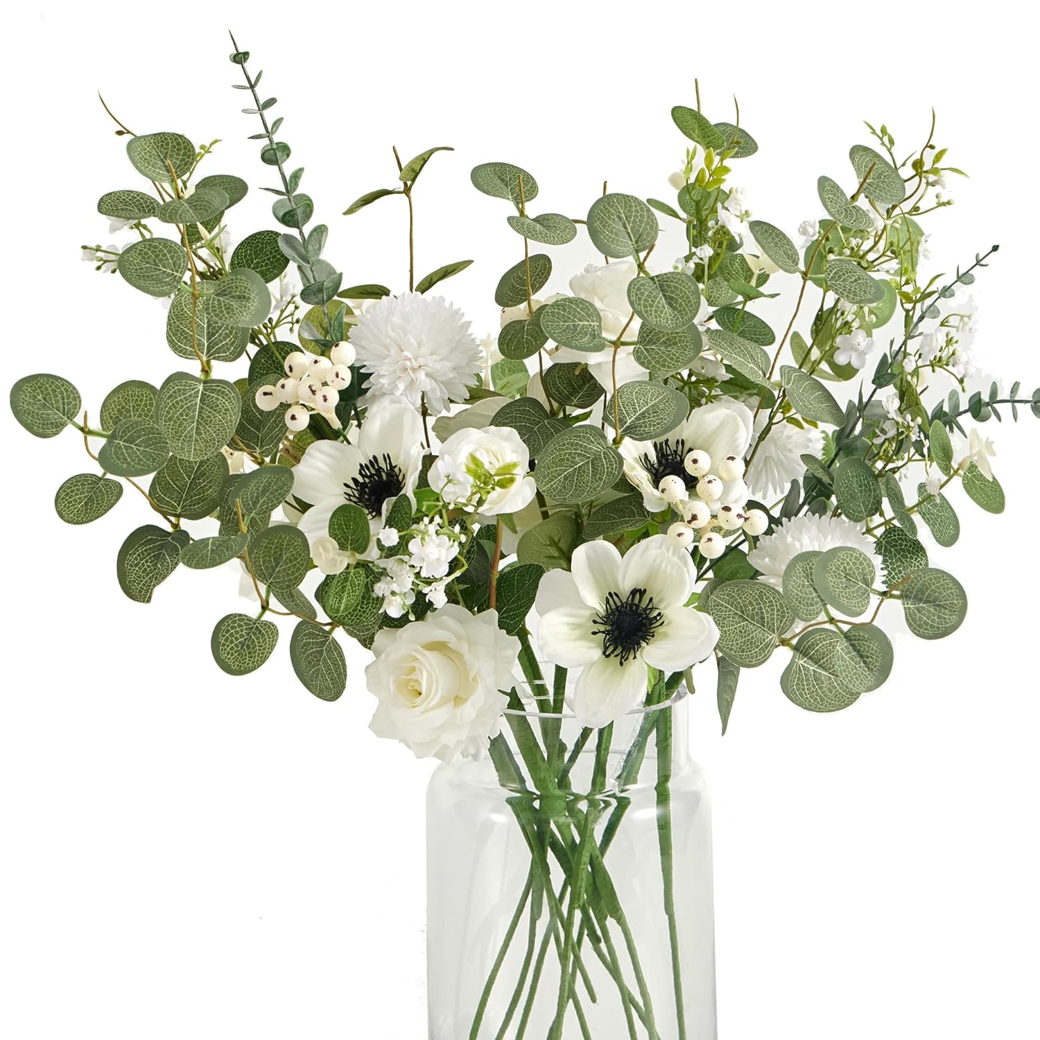 Artificial Flowers Bouquets, Artificial Silk Flowers Bouquets For Wedding, Home Table Decorations, Wedding Centerpieces Bouquets Flowers Arrangement Decorations