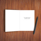 Funny Love Card - Hugs And Quiches For You - Love You Pun Greeting Cards For Happy Anniversary, Just Because, To Him, Her, Husband, Wife, Boyfriend, Girlfriend, Couple
