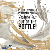 Pouring Masters Desert Sand Ready To Pour Acrylic Pouring Paint - Premium 8-Ounce Pre-Mixed Fluid Acrylic Paint - Fluid Art Supplies For Canvas, Wood, Paper, Tile & Rocks