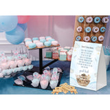 Noah'S Ark Don'T Say Baby Game For Baby Shower, Pack Of One 5X7 Sign And 50 Mini Natural Clothespins, Boho Animals Baby Shower Decoration, Gender Neutral Party Supplies - Sc32