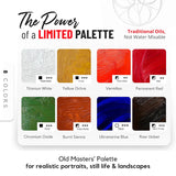 Portrait Palette By Zenart - Old Masters' Colors - Professional Oil Paint Set - 8 X Large 1.7 Fl Oz (50Ml) Tubes - Non-Toxic, Highly Pigmented, Creamy, Lightfast Oil Paints For Eco-Conscious Artists