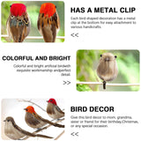 6Pcs Artificial Birds Crafts Clip On Bird Ornaments Artificial Simulation Bird Sparrow Ornaments For Craft Garden Decoration Home Decor”