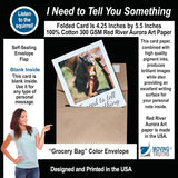 Articulate Squirrel Blank Inside Funny Greeting Card | I Need To Tell You Something Card | 4.25 X 5.5 Inches Folded