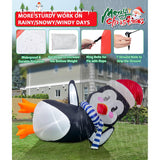 10Ft Large Christmas Inflatable Outdoor Decoration, Inflatable Penguin Christmas Blow Ups Yard Decoration With Lights Fo