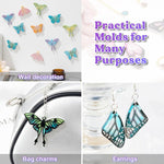 Resin Earring Molds, 2 Pcs Resin Molds Silicone With Butterfly Moth Wings Shapes, Silicone Molds For Resin Jewelry, Diy Art Craft