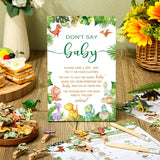 321 Pcs Dinosaur Baby Shower Decorations 5 Set Games Rawr It'S A Boy Baby Shower Party Supplies Bingo Game Don'T Say Sign Clothespin For Dino Gender Reveal Birthday Party Supplies
