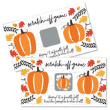 Big Dot of Happiness Fall Pumpkin Scratch Off Game - 22 Count, Ages 3+
