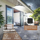 Solar Shed Light Dual Lamp 2000LM Indoor Outdoor Pendant Light with Pull String