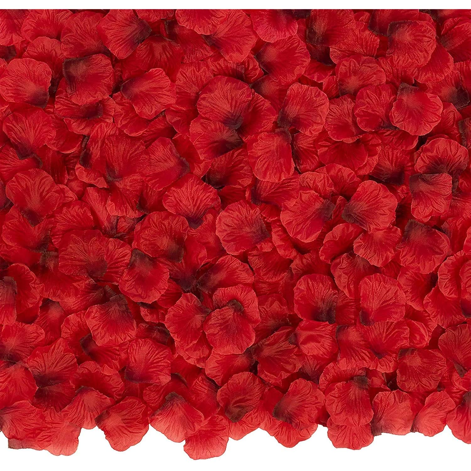 , Artificial Red Rose Petals - 1000 Pcs Silk, Artificial Flowers Petal For Wedding Decorations | Decorative Rose Petals For Bed | Anniversary Decorations | Red Rose Petal Artificial Flowers