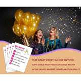 Girls Night Party Game - Ladies Night Pack For Women - Fun Bridal Shower Or Bachelorette Party Games For Adults - 30 Game Cards
