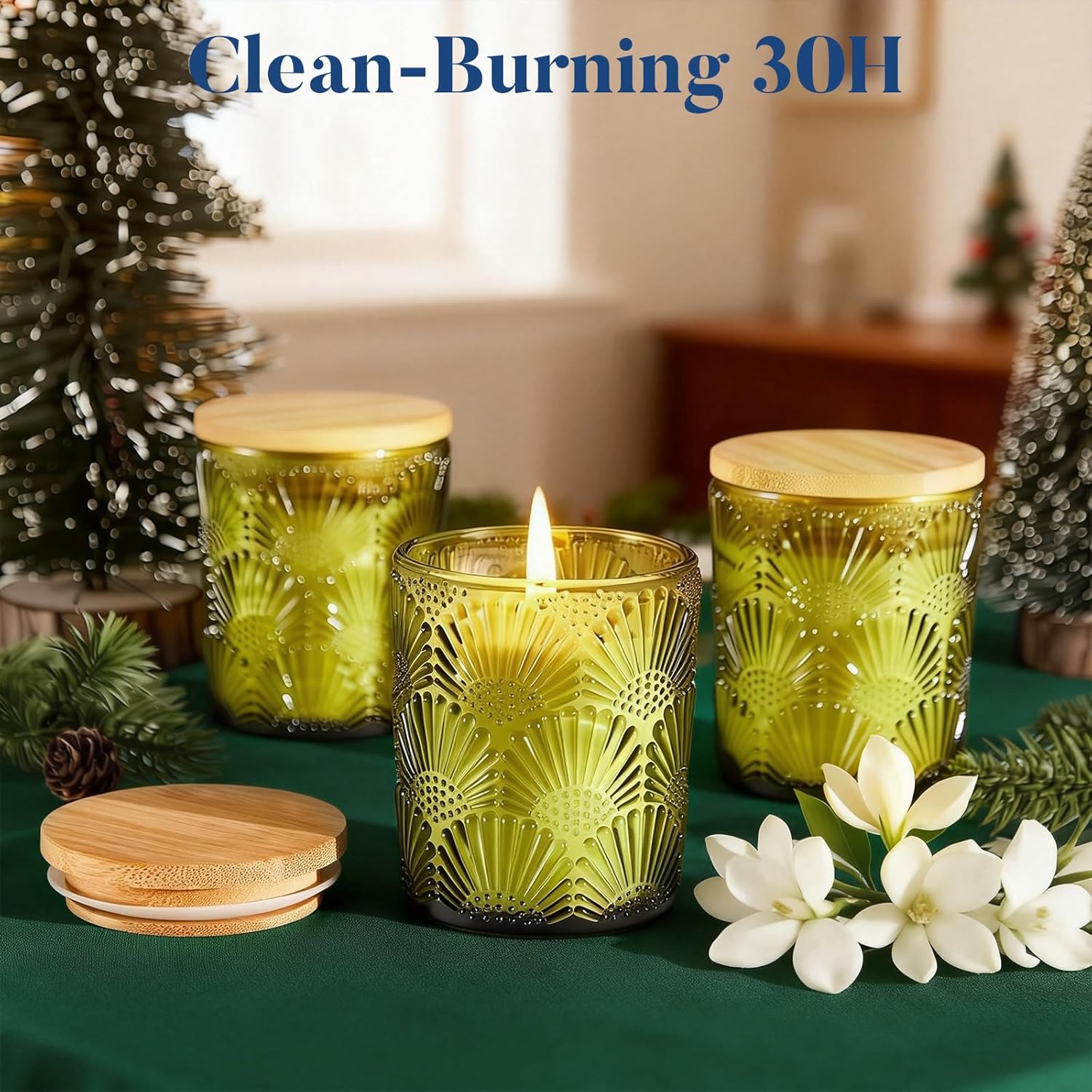 Jasmine Scented Candle, 100% Soy Candle 30 Hours Burn, Candle Gifts For Men And Women Valentine Mother’S Day, Friendship Funny Gift For Home Decoration 5Oz