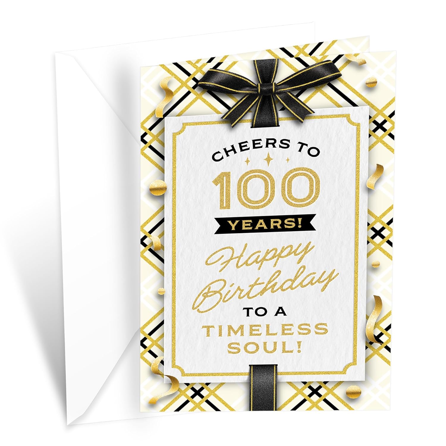 100Th Birthday Card, Made In America, Thick Card Stock With Premium Envelope Packaged In A Reusable Presentation Mailer, Eco-Friendly, 5In X 7.75In