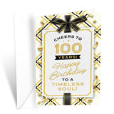 100Th Birthday Card, Made In America, Thick Card Stock With Premium Envelope Packaged In A Reusable Presentation Mailer, Eco-Friendly, 5In X 7.75In