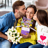 3D Pop Up Mothers Day Card Happy Mothers Day Pop Up Flower Bouquet Card With Envelope Mother'S Day 3D Greeting Card Mother'S Day Pop Up Card Gifts For Her Wife Mom Grandma Aunt Daughter
